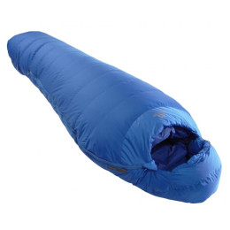 Saco de dormir de plumón Mountain Equipment Classic 1000 Long azul Skydiver