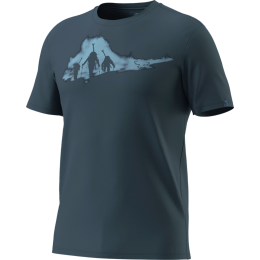Camiseta de hombre Dynafit Graphic Co T-Shirt M azul oscuro 0721 - cinder/ASCENT