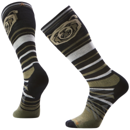 Calcetines de esquí Smartwool Ski Full Cushion Growling Grizzly OTC negro/verde BLACK