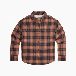 Camisa de mujer Royal Robins W Vista Flannel Shacket marrón/naranja Tawny Alpine Pld