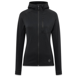 Sudadera funcional de mujer Black Diamond Coefficient Fleece Hoody negro Black