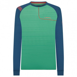 Camiseta de hombre La Sportiva Tour Long Sleeve M 2021 verde/azul GrassGreen/Opal