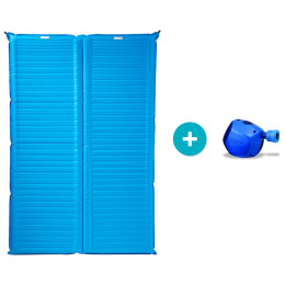 Colchoneta hinchable Therm-a-Rest NeoAir Camper Duo + Pumpa Torr azul MediterraneanBlue