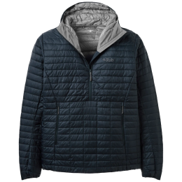 Chaqueta de hombre Rab Microlighter Pullover Down Hoody azul
