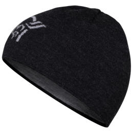Gorro Norrona 29 light merinoUll logo Beanie negro Caviar Melange