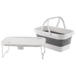 Juego de picnic Easy Camp Picnic Basket & Table blanco