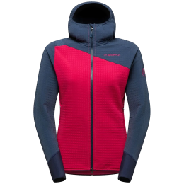 Chaqueta polar para mujer La Sportiva Bristen Thermal Hoody W rosa/gris Azalea/Night Sky