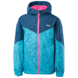 Chaqueta para niños Bejo Junko Jrg azul claro Giblartar Sea/Philodendron Print