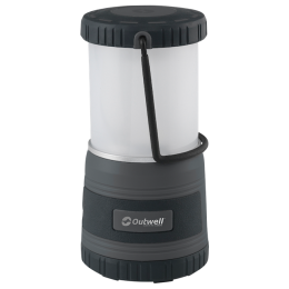 Lámpara de acampada Outwell Carnelian DC 500 negro/blanco Blue Shadow