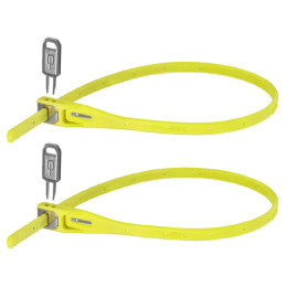 Candado de bicicleta Hiplok Z Lok Twin Pack amarillo Lime