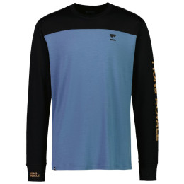 Camiseta funcional de hombre Mons Royale Yotei LS azul/negro Black / Blue Slate