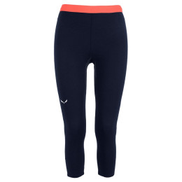 Calzoncillos de tres cuartos para mujer Salewa Cristallo Warm Amr W 3/4Tight. azul oscuro NavyBlazer