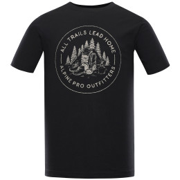 Camiseta de hombre Alpine Pro Lefer negro/gris black