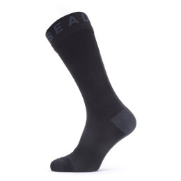 Calcetines impermeables SealSkinz WF All WT Mid Length with Hyd negro Black/Grey