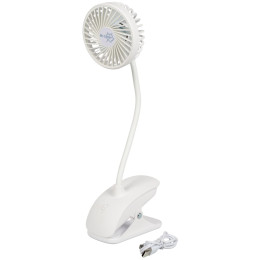 Ventilador Bo-Camp Table fan with clamp Flex blanco White