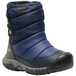Botas de invierno para niños Keen Puffrider Wp Children azul oscuro naval academy/mango mint