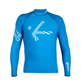 Camiseta de hombre Hiko SHADE PLUSH dl. r. azul ProcessBlue