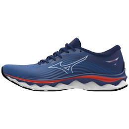 Zapatillas de carrera para hombre Mizuno Wawe Sky 6 azul/blanco TurkishSea/White/CherryTomato