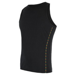 Camiseta funcional sin mangas para hombre Sensor Merino Air negro Black