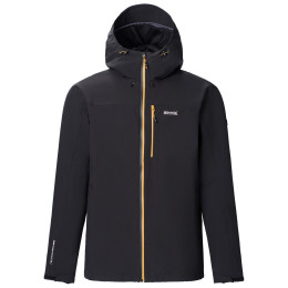 Chaqueta impermeable para hombre Regatta Birchdale II negro/amarillo Blk(WoodBrn)