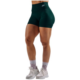 Pantalones cortos de mujer Nebbia Extra Push-Up Shorts Primal verde oscuro DARK GREEN