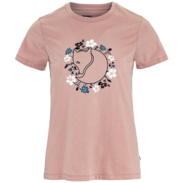 Camiseta de mujer Fjällräven Fjällblomster Fox T-shirt W rosa Chalk Rose