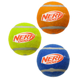 Juguete para perro Nerf Dog Squeak Tennis Ball 3 pcs