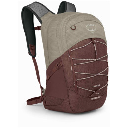 Mochila urbana Osprey Quasar rojo/gris sawdust tan/raisin red