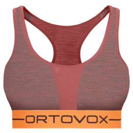 Sujetador deportivo Ortovox 185 Rock'n'Wool Sport Top 2020 rojo Blushblend