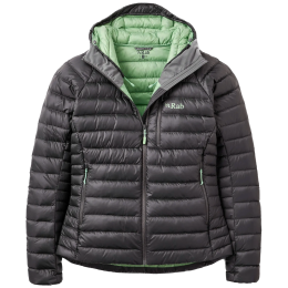Chaqueta de mujer Rab Microlight Alpine Down Hoody gris Graphene