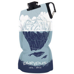 Botella plegable Platypus DuoLock SoftBottle 1l azul Whale