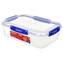 Caja de alimentos Sistema Rectangle Klip It Plus 2,2L azul Blue