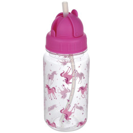 Botella de agua Regatta Tritan Straw rosa Unicorn