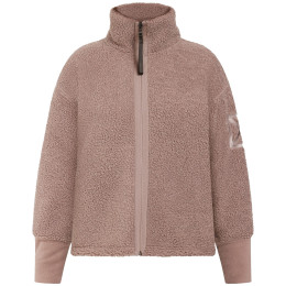 Sudadera de mujer Didriksons Mella Wns Fz 3 rosa Bark