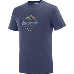 Camiseta de hombre Salomon Blend Logo Tee M azul oscuro Nightish