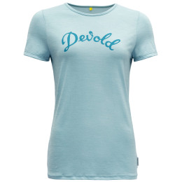 Camiseta de mujer Devold Myrull Woman Tee azul claro Cameo
