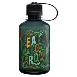 Botella Nalgene Narrow Mouth Wild Expressions 500 ml verde Jade 'Learn 2 Grow'