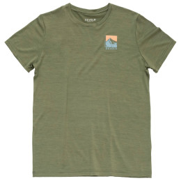 Camiseta de hombre Devold Classic "Summit" Tee Man verde LICHEN
