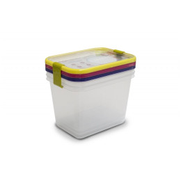 Caja de alimentos Omada Sanaliving Box Set 3x 19x14x13,5cm/2,1L