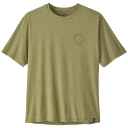 Camiseta de hombre Patagonia Men's Capilene Cool Daily Shirt - Spoke Stencil verde Gumtree Green - Light Gumtree Green X-Dye