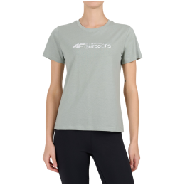 Camiseta de mujer 4F Tshirt F3495 verde claro Mint