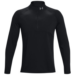 Camiseta de hombre Under Armour Qualifier Run 2.0 1/2 Zip negro Black / Black / Reflective
