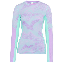 Camiseta funcional de mujer Kari Traa Olea LS turquesa Jelly Mint