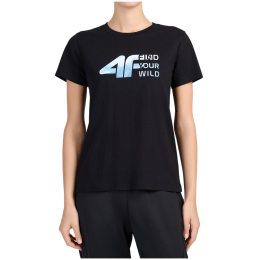 Camiseta de mujer 4F Tshirt F3496 negro Deep Black