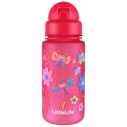 Botella para niños LittleLife Water Bottle 400 ml rosa Butterflies