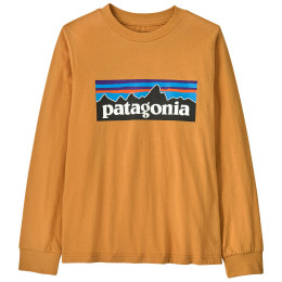 Camiseta para niños Patagonia K's L/S P-6 Logo T-Shirt - Dried Mango naranja Dried Mango