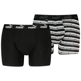 Calzoncillos bóxer para hombre Puma Elements Striped Boxers 2P