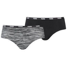Bragas de mujer Puma Women Printer Hipster 2P negro black