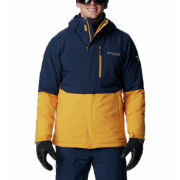 Chaqueta de invierno para hombre Columbia Winter District™ II Jacket azul/amarillo Raw Honey, Collegiate Navy