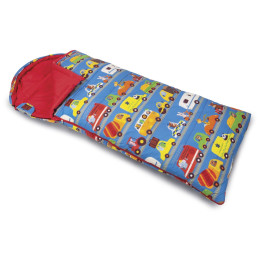 Saco de dormir para niños Kampa Childrens Sleeping Bag azul Animal Traffic